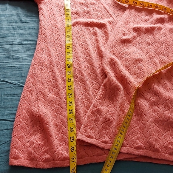 Garnet Hill lacey cashmere cardigan - Picture 7 of 15